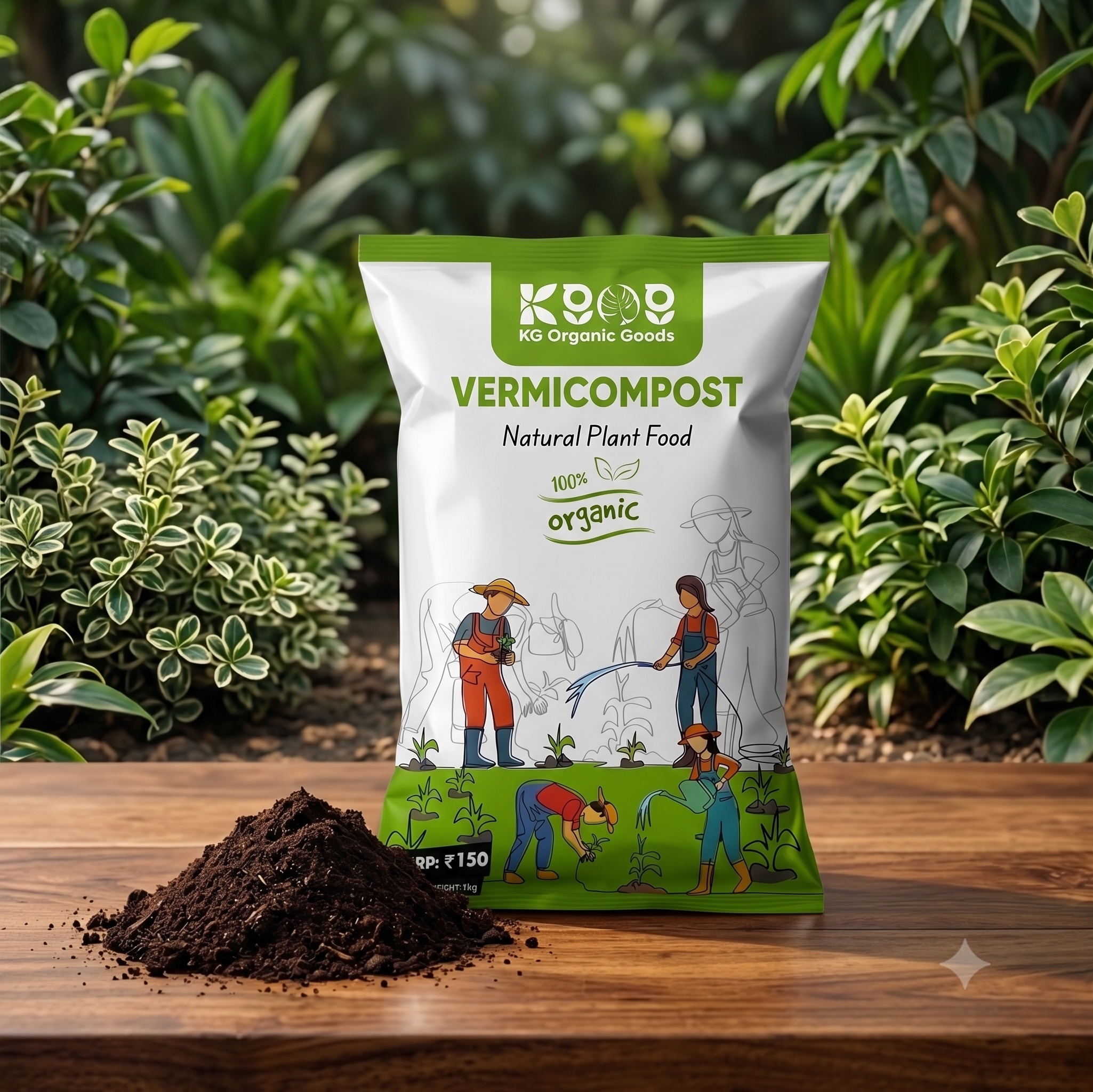Vermicompost 1kg bag